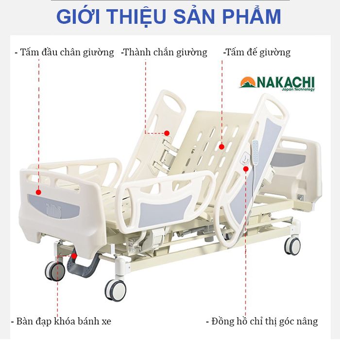 Giường icu nakachi NC-A16