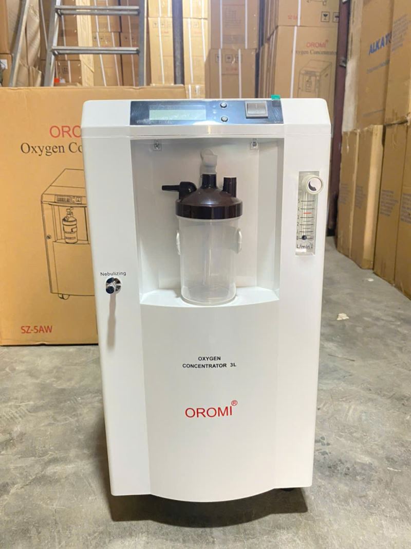 m&aacute;y tạo oxy 3 l&iacute;t oromi t&iacute;ch hợp x&ocirc;ng kh&iacute; dung