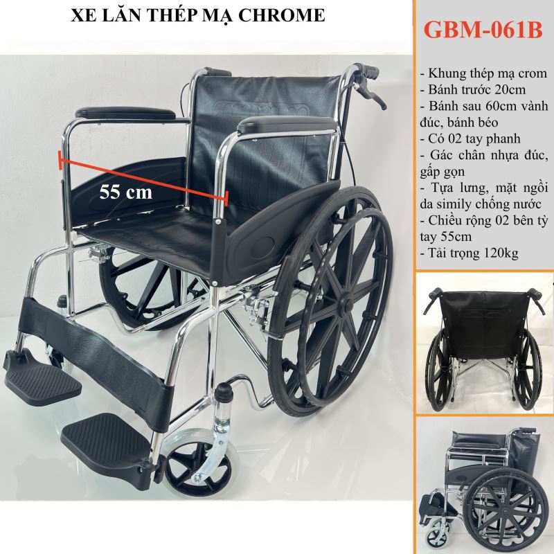xe lăn khuyết tật GBM-061B