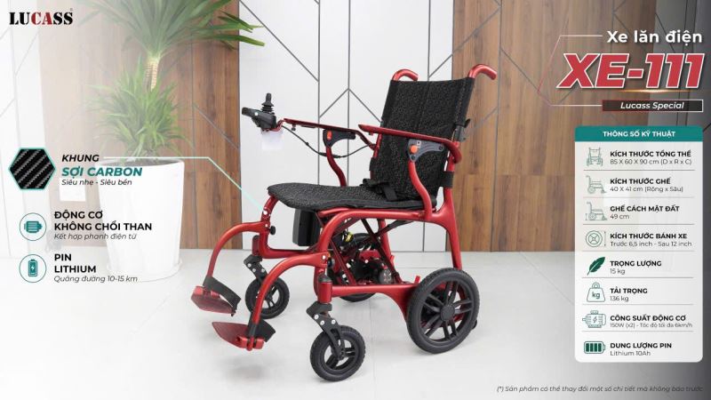 xe lăn điện cao cấp lucass XE-111